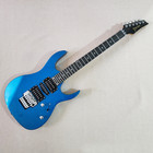 Electric Guitar Mahogany Body Humbucker Pickup  Abalone Inlay Glossy Blue — photo 1