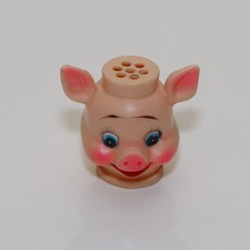 Original Piggy Cook Head for 1950s Battery Operated tin toy japan