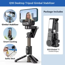 360 Rotation following Shooting Mode Gimbal Stabilizer Selfie Stick Tripod Gimba