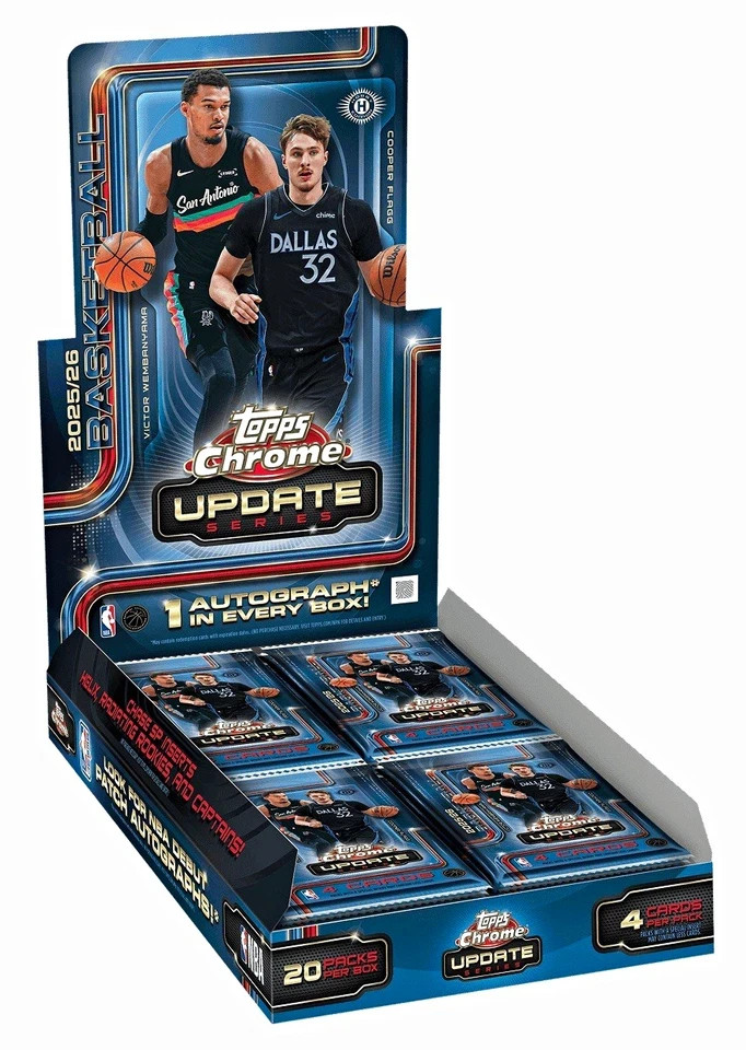 NBA PYT #388 -(HALF CASE) 6X 2025/26 TOPPS CHROME UPDATE HOBBY