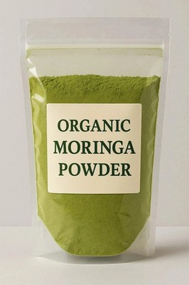 100% Pure Organic Moringa Powder -Natural Energy & Immunity