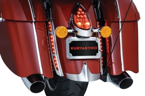 Tira de luces LED para guardabarros trasero Kuryakyn para Indian - Cromo motocicleta calle 2898 Foto 2 de 4