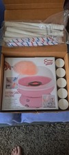 Cotton Candy Express - Máquina de algodón de azúcar, 5 sabores de azúcar, conos, cuchara,