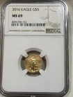 U.S. Mint American Eagle 2016 Gold Coin NGC MS 69 1/10 oz