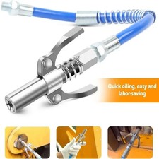 Grease Gun Coupler Double Handle High Pressure Quick Release Lock Oil Nozzles