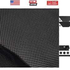 Speaker Grill Cloth Stereo Mesh Fabric for Speaker Repair, Black - 55 x 20 in...