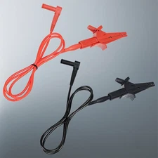 ZIBOO 69381 Alligator Clip Test Leads, Heavy-Duty Banana Plug Replacement Leads