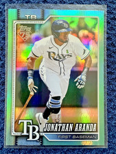 2026 Topps Series 1 Jonathan Aranda Aqua Rainbow Foil #326 Tampa Bay Rays