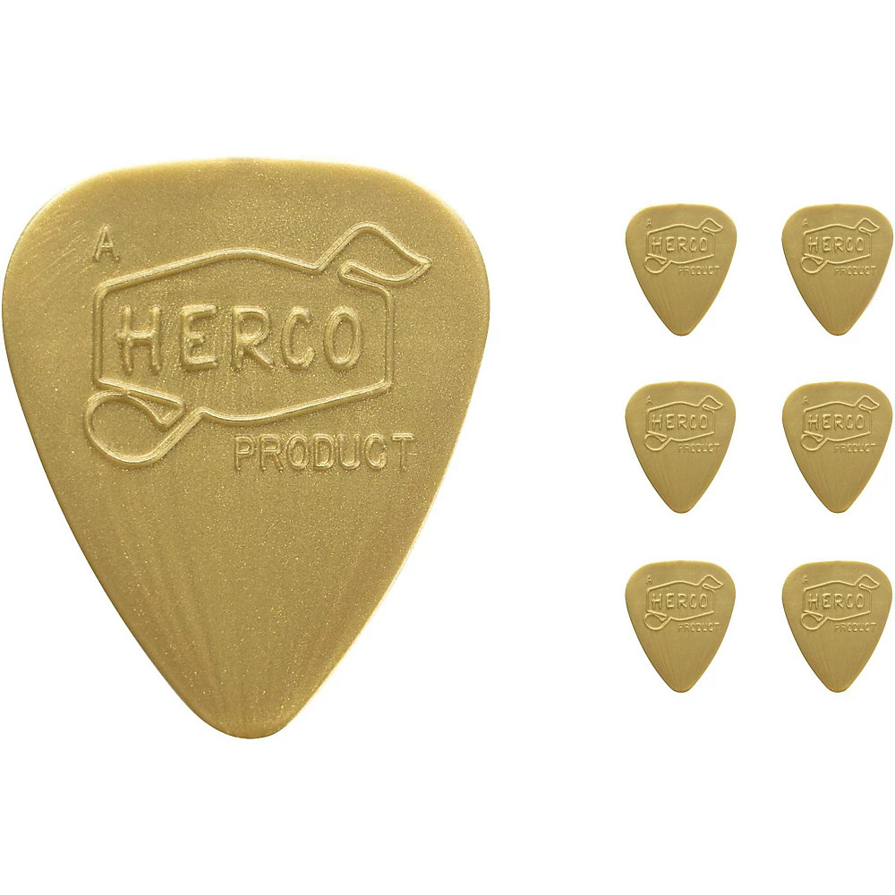 Dunlop Herco Vintage 66 Light Picks Gold 6 2590₽