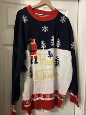 Tipsy Elves Men  s Merry Christmas Holiday Ugly Sweater Size 3XL
