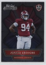 2021 Wild Card Alumination NIL Collegiate Edition Justin Eboigbe #ANBC-13 2o0