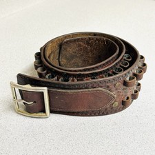 Eubanks Idaho Leather Gun & Ammo Belt Holster 46” Long 2.75” Wide USA Made