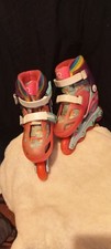 Roller Derby Girls Adjustable Inline Skates J12-2 Rainbow Unicorn Design