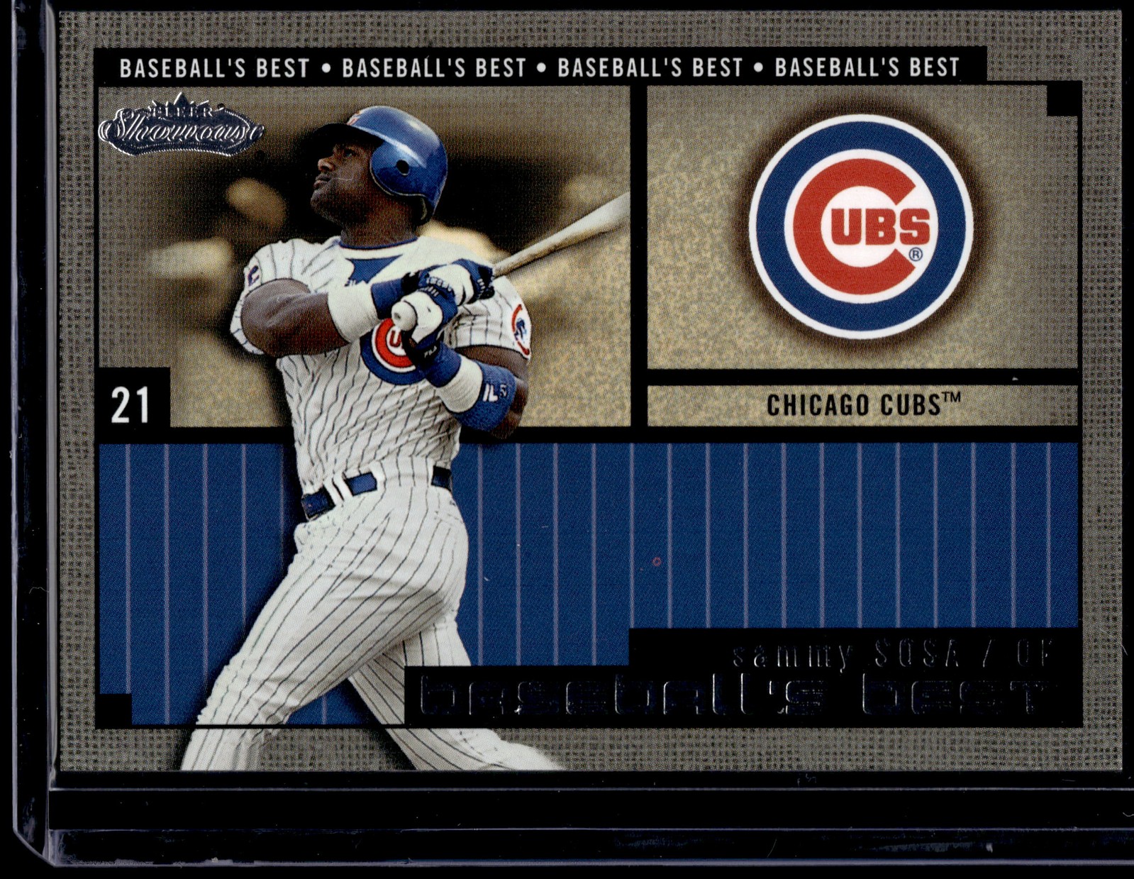2002 Fleer Showcase #18BB Sammy Sosa Baseball's Best NM
