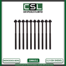 Head Gasket & Bolts for Mercedes Benz Sprinter 2.2 CDI Diesel Engine OM651