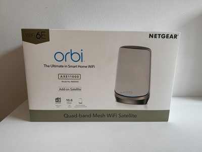 Netgear Orbi WiFi-Mesh 6e-Quadband RBSE960W Satellite für Orbi RBKE963 AX11000 W
