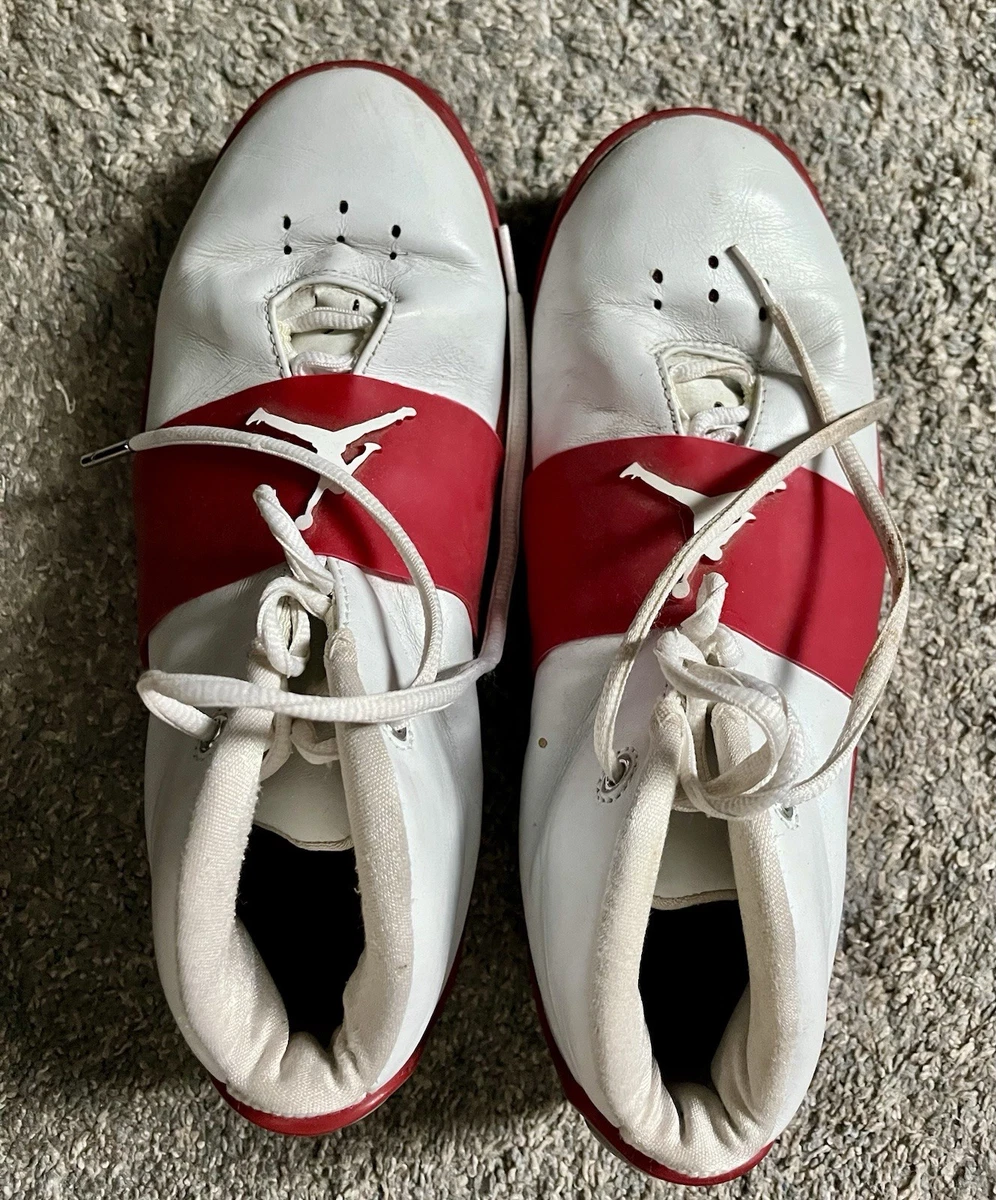 Nike Air Jordan Jumpman Squadron 23 Team FBI Size 13 White Red Shoes 2002 Jordan Jumpman Team FBI White Varsity Red for Sale  main image 4