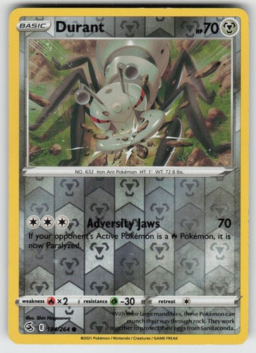 Durant 184/264 Common Fusion Strike Reverse Holo