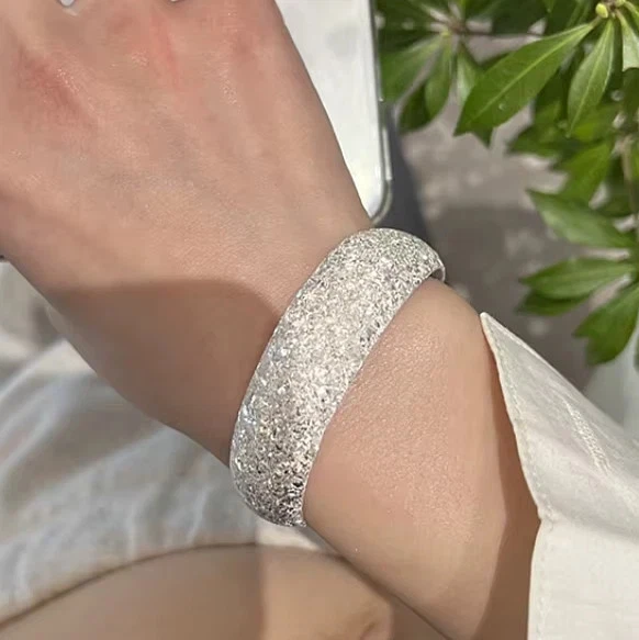 EDLES Armband 925 SILBER massiv Armkette BREITER ARMREIF Armzange Zirkonia Ring - Bild 2 von 2