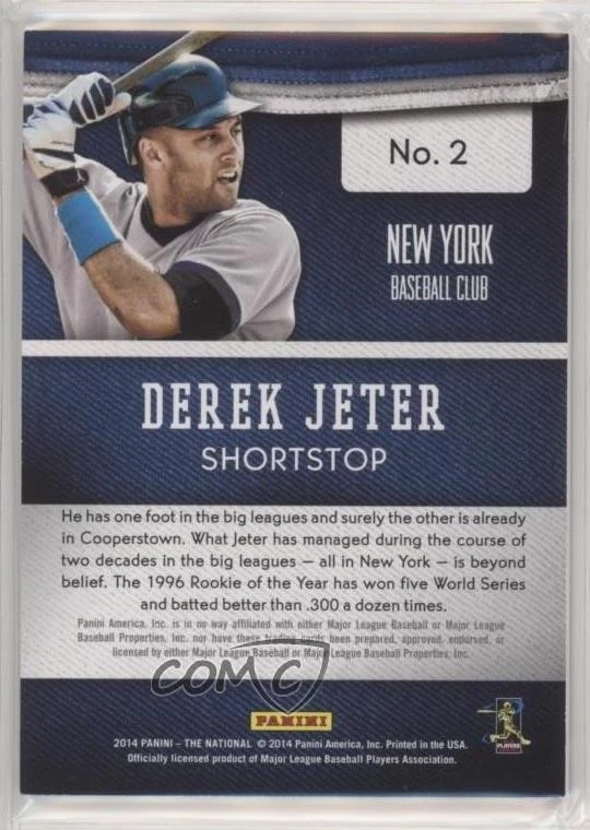 2014 Panini National Convention Thick Stock Derek Jeter #2 HOF - Image 2 of 2