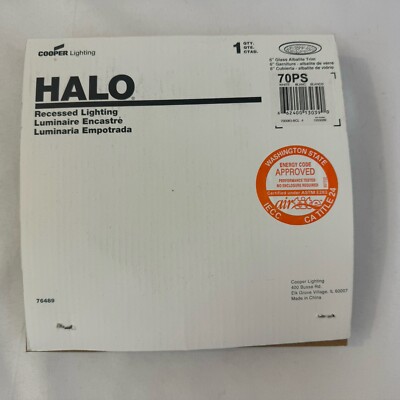 Cooper Lighting Halo 6'' White Recessed Ceiling Light 70PS Albalite Trim Fast Shi