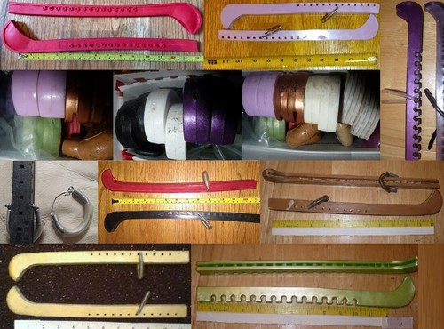 Adjustable Figure or Hockey Skates - Blade Plastic Guards Covers one pair select