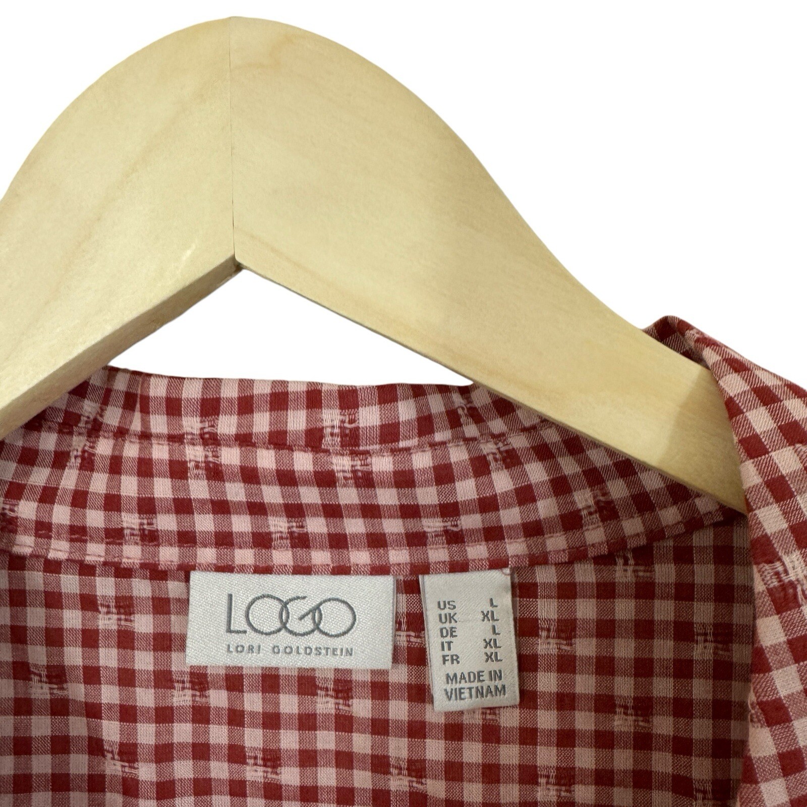 LOGO Lori Goldstein Large Shell Button Tunic Top … - image 4