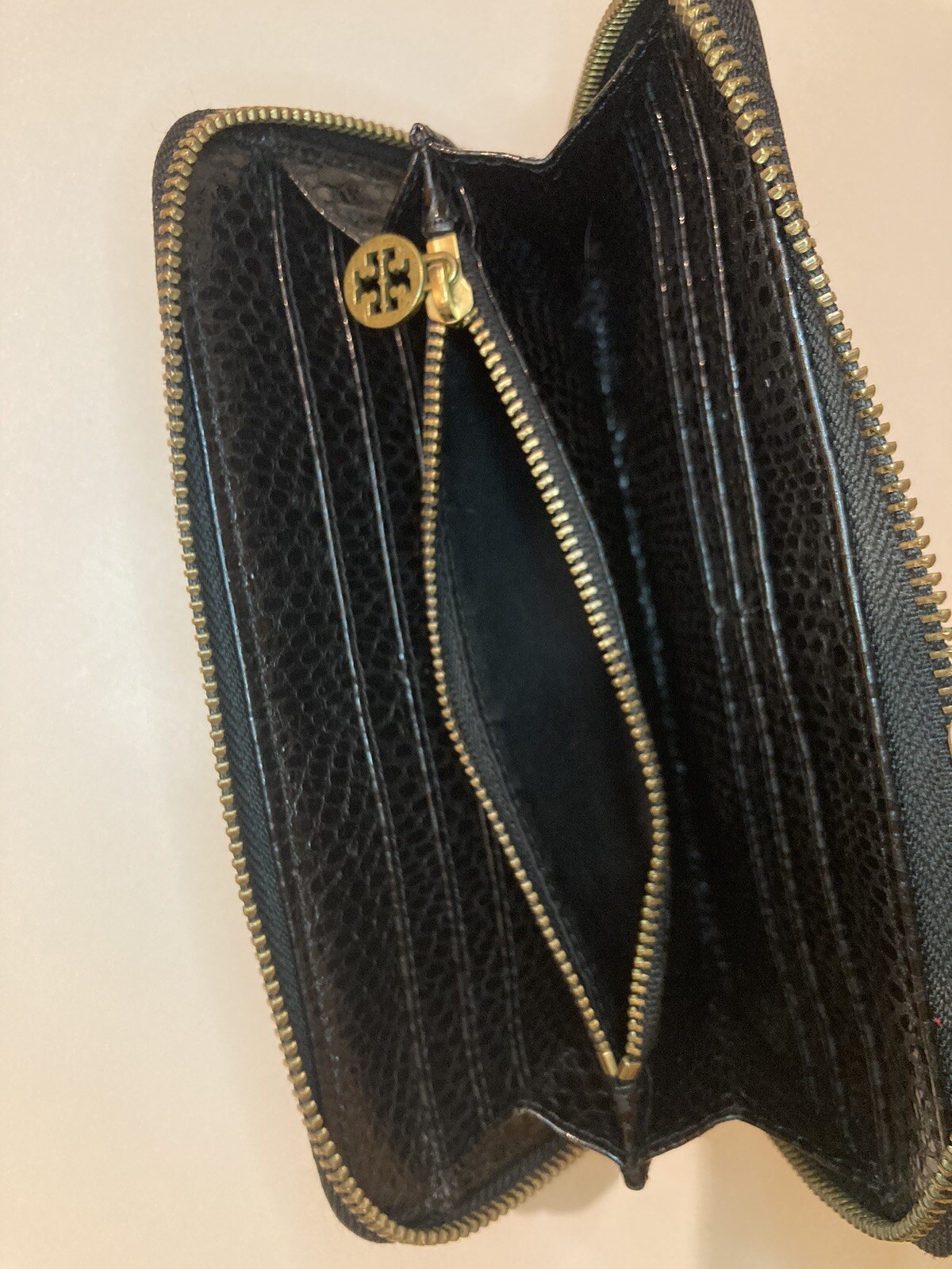 Tory Burch Black Python Embossed Ziparound Contin… - image 13