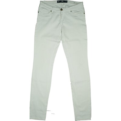 S.Oliver W29 L32 Jeans Trousers White Ladies Catie Slim Fit Low Rise Stretch