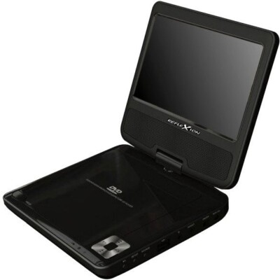 REFLEXION DVD7002 Tragbarer DVD Player, LCD Bildschirm, schwarz