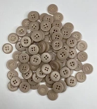 Lot of 100 Beige Sewing Buttons, Sewing, Crafts and Scrapbooking