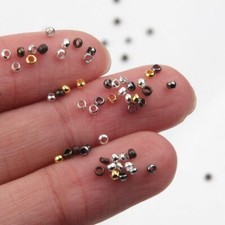 Ball Crimp End Bead Stopper Spacer Beads Jewelry Accessories Findings 500Pcs/Lot