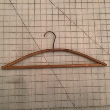 Vintage Wood Coat/ Pants Hanger Curved Wood Nailed Together