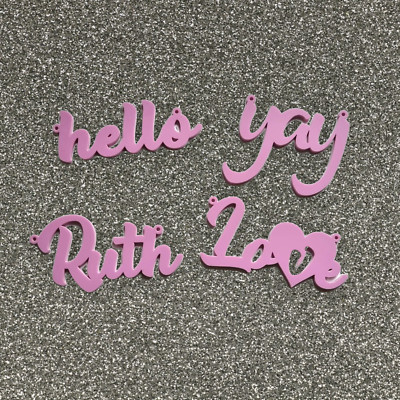 Crafting Personalised Name/Word For a neckless, For jewellery makers (NO CHAINS)