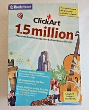 Clickart 1.5 million Contains all 8 Discs Premium Quality Images (for PC) New