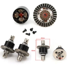 Metal Gearbox Differential Gear for 1:14 WLtoys 144001 Model RC Car Upgrade Part