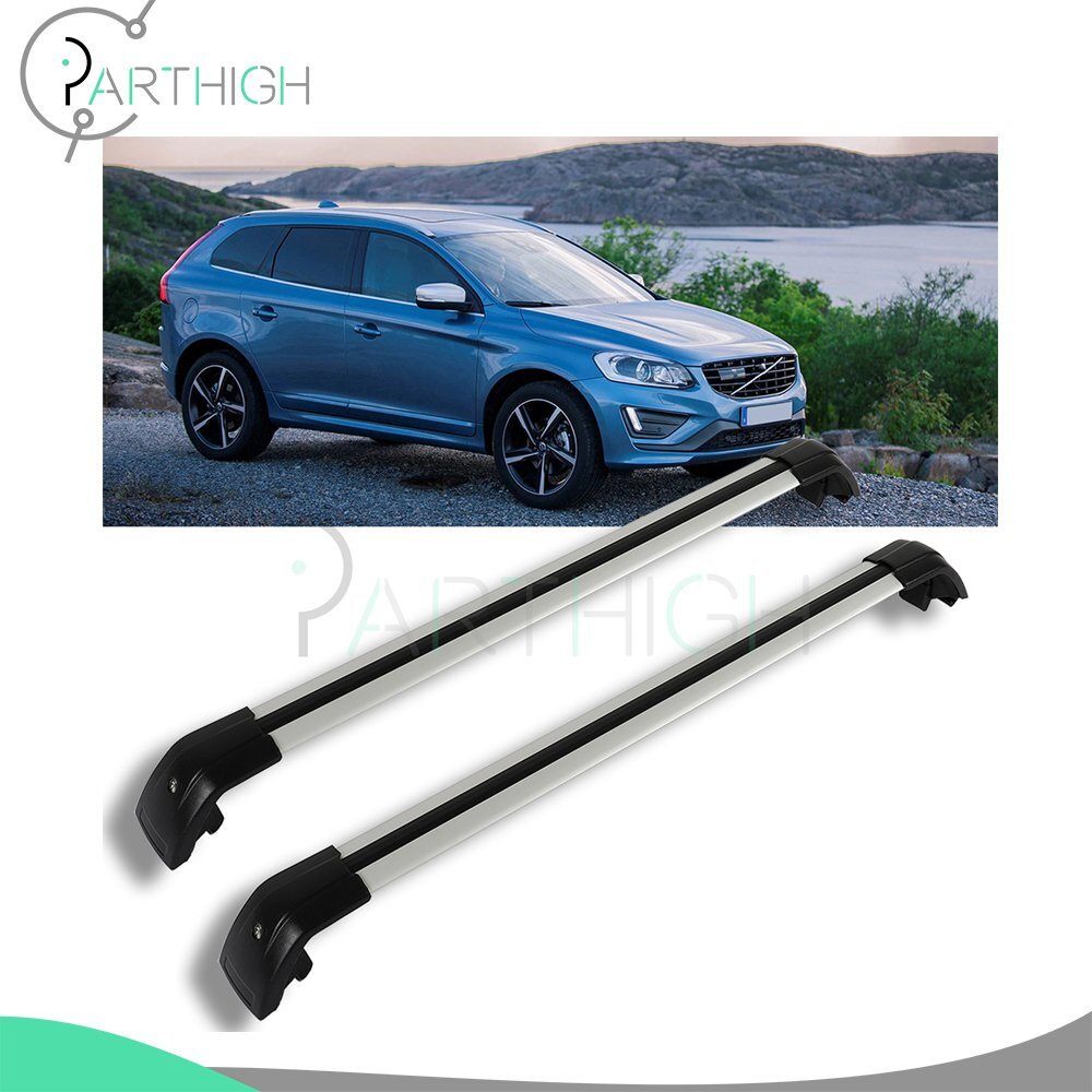Pair For Volvo XC60 2013-2018 Top Roof Rack Cross Bar Luggage