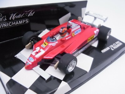 MINICHAMPS Ferrari 126 C2 1982（1/43） Minichamps 1:43 Ferrari 126 C2 #27 Agip Gilles Villeneuve 1982 F1