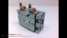 SMC MXS16-30 WITH ATTACHED PART NUMBER FITTING GUIDED CYLINDER, DUAL #206421