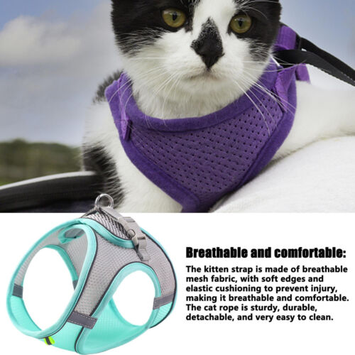 Cat Harness and Leash Escape Proof Kitten Harness and Leash Set for Walking - Picture 7 of 11