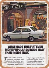 Metal Sign - 1977 Fiat 131