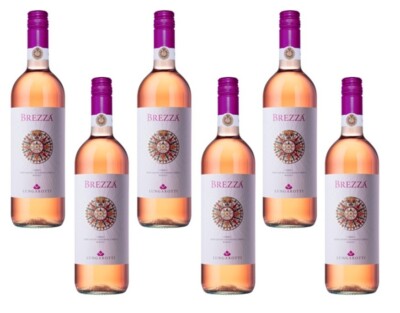 6x  Lungarotti Brezza Rosato Roséwein halbtrocken 12% Vol.  -  0,75 L