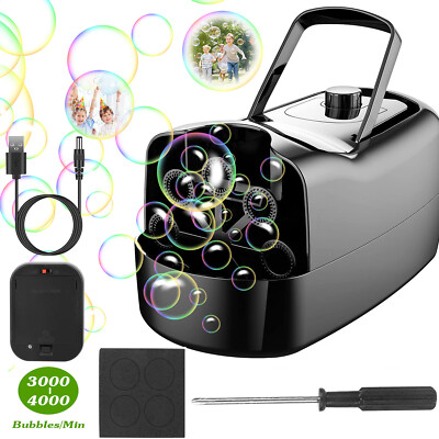  Automatic Bubble Blower Portable Bubble Maker DJ Party Wedding