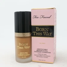 Too Faced Born This Way Oil-Free Undetectable Foundation 1.0 oz / 30 ml F/S NIB