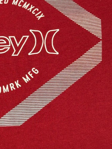 HURLEY - Camiseta Hombre Manga Corta - Talla 2XL - EXTRA EXTRA GRANDE - ROJA - Imagen 10 de 20