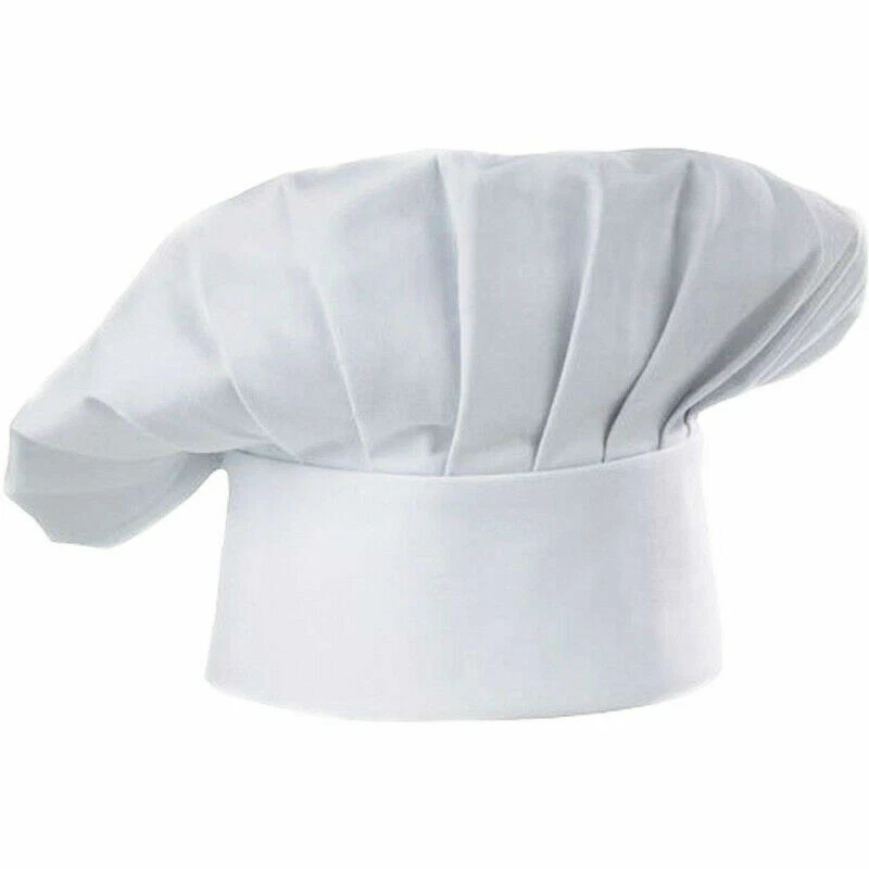 Black Chef Hat Cooking chef Caps Adjustable Men Kitchen Elastic