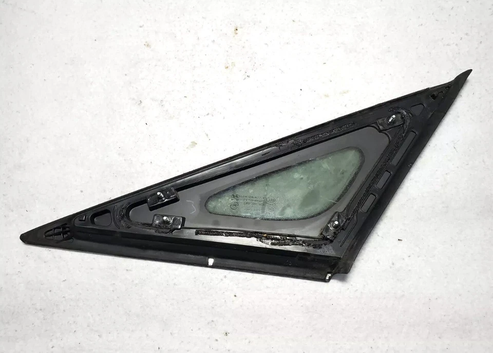 Hyundai Sonata Driver Left LH Quarter Glass w/ Chrome Strip 2011-2014 OEM - Image 4 of 4