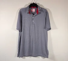 Chick-Fil-A Team Style Striped Polo Work Shirt by oobe Men Women Size L