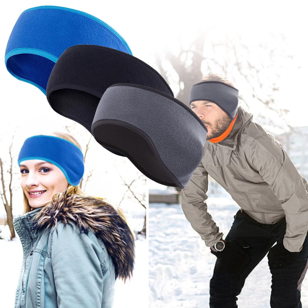 3PCS Winter Fleece Ear Muffs Warmers Headband Ear Therma Hair Band for Men  Women