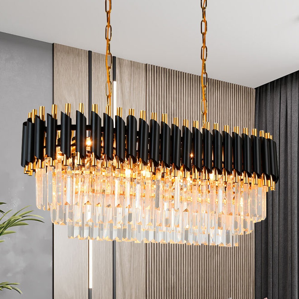 Modern Luxury K9 Crystal Chandelier Pendant Ceiling Light Fixture